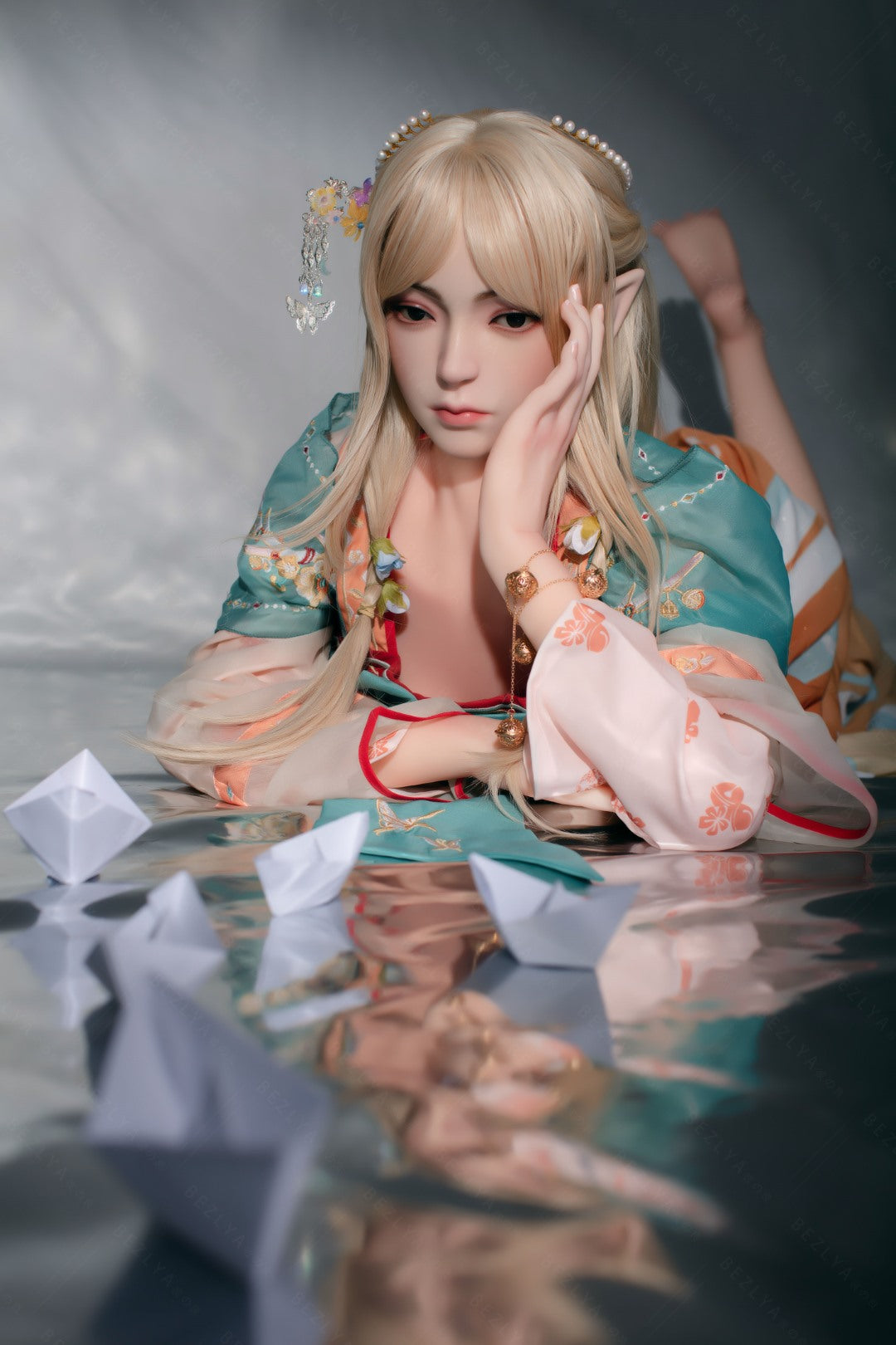 Boneca sexual amor-perfeito (Bezlya Doll Copo C 160cm 2.0 TPE+Silicone)