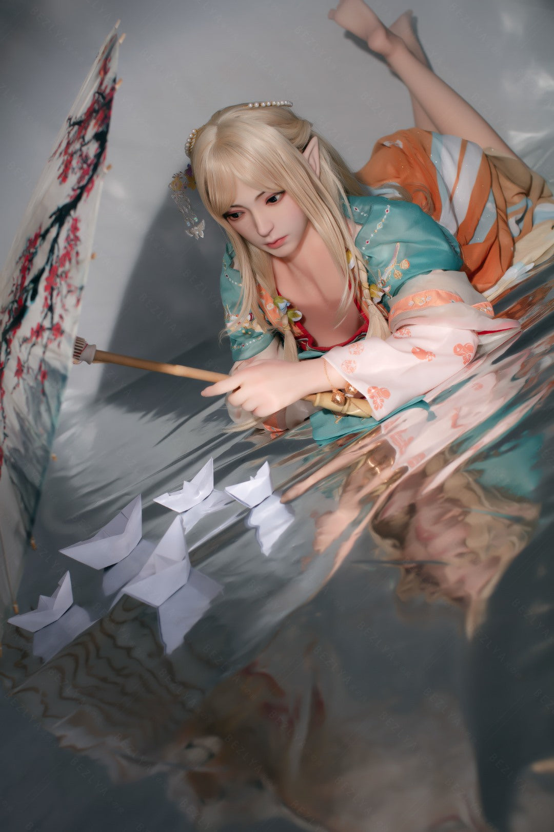 Boneca sexual amor-perfeito (Bezlya Doll Copo C 160cm 2.0 TPE+Silicone)