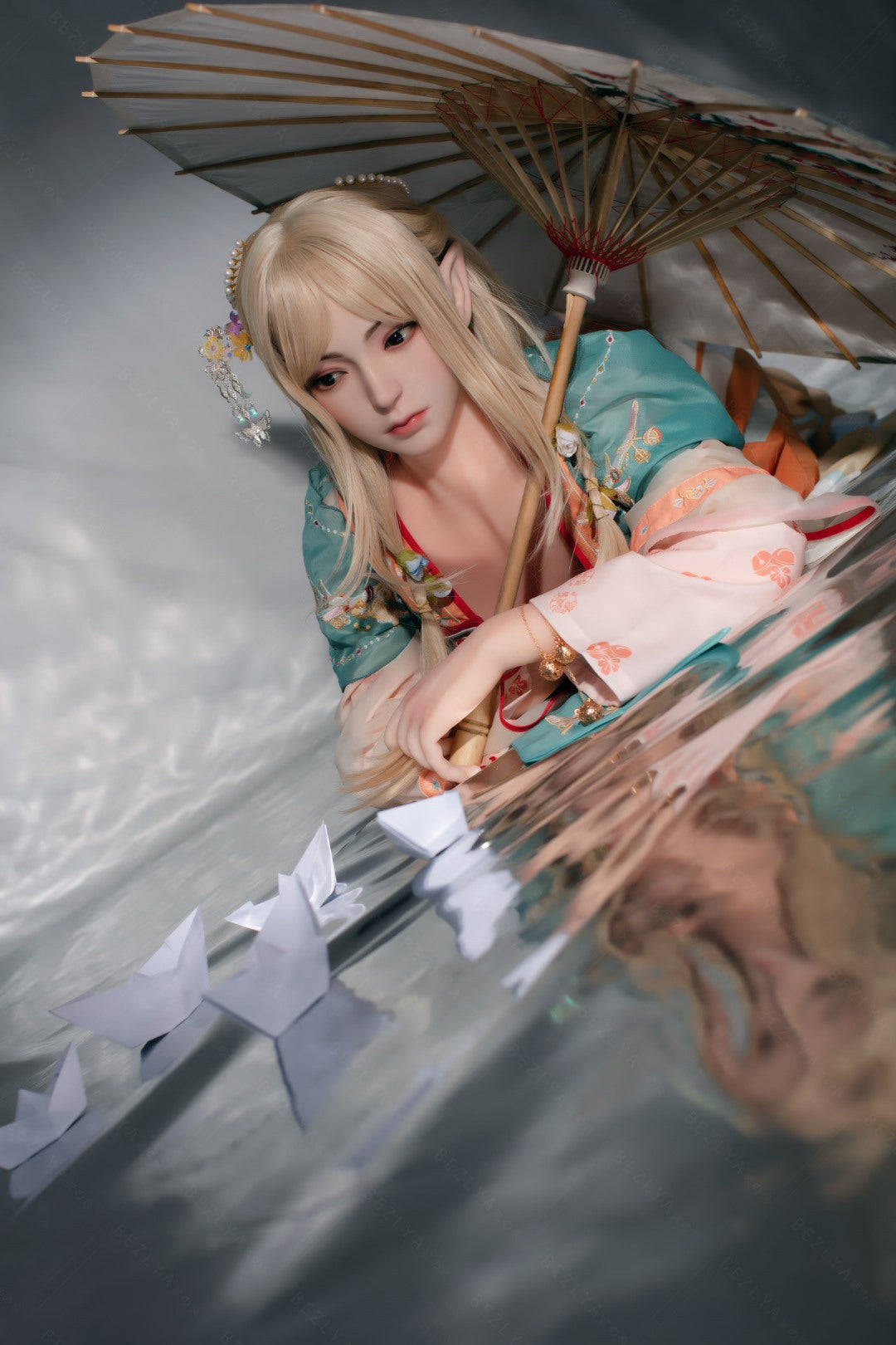 Boneca sexual amor-perfeito (Bezlya Doll Copo C 160cm 2.0 TPE+Silicone)