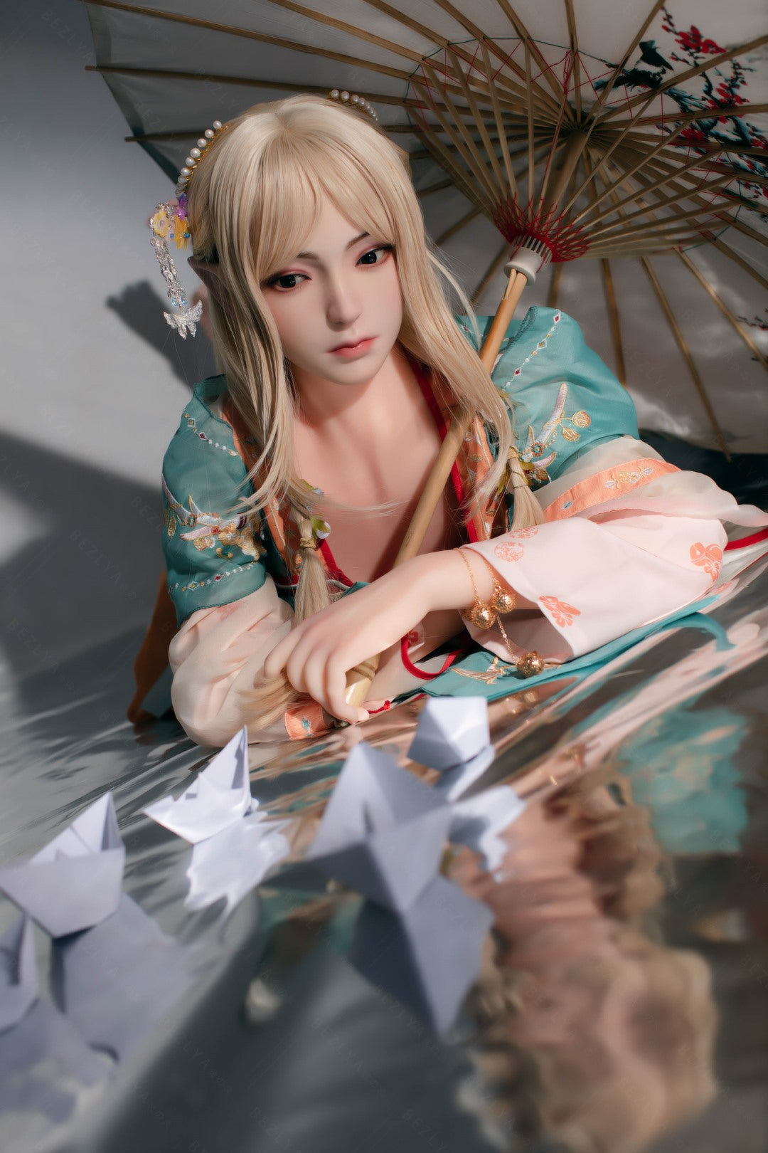 Boneca sexual amor-perfeito (Bezlya Doll Copo C 160cm 2.0 TPE+Silicone)