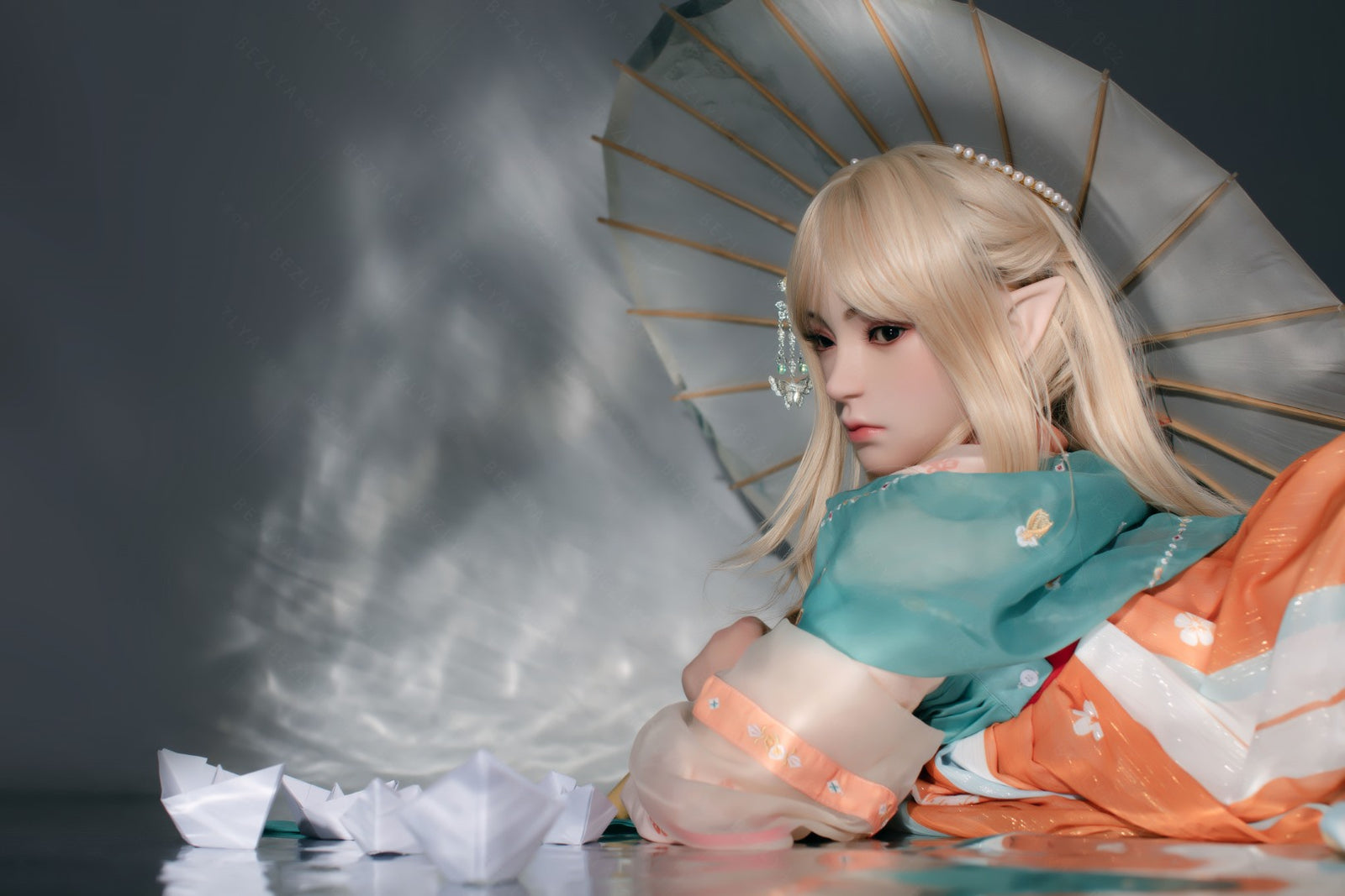 Boneca sexual amor-perfeito (Bezlya Doll Copo C 160cm 2.0 TPE+Silicone)