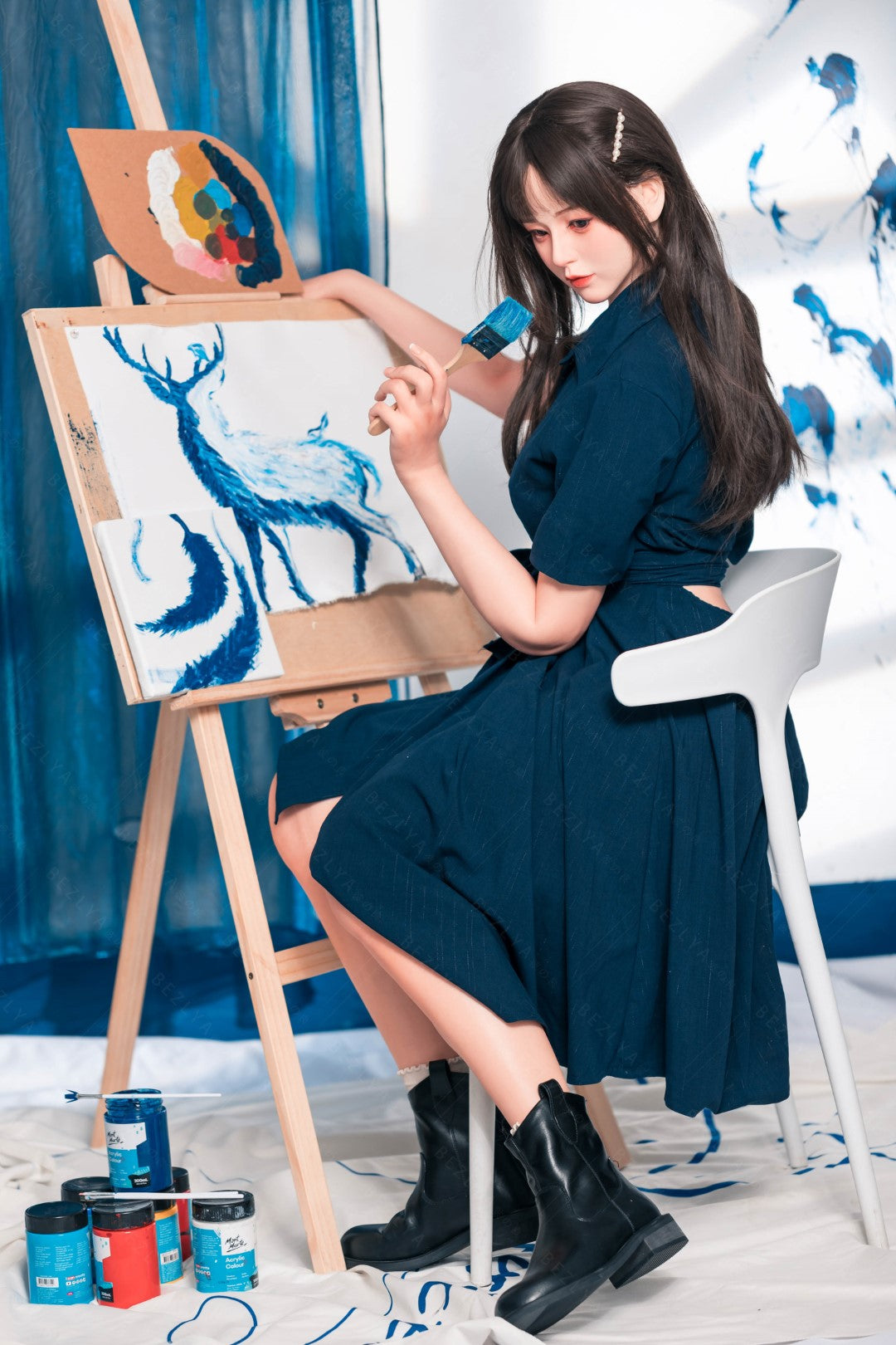 Begonia muñeca sexual (Bezlya Doll 162cm Copa C 2.2U Silicona)