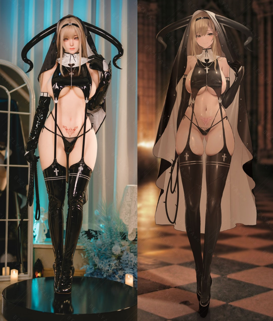 campánula muñeca sexual (Bezlya Doll 155cm copa F 2.0 TPE+Silicona)