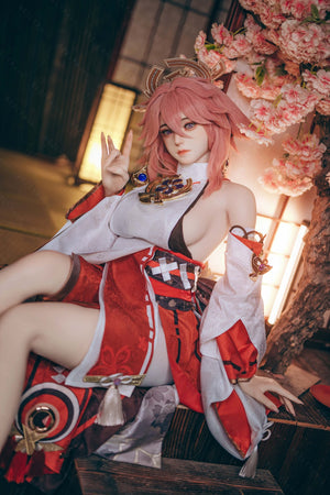Yae Miko Sex doll (Bezlya Doll 155cm e-cup 2.2cf silicone)