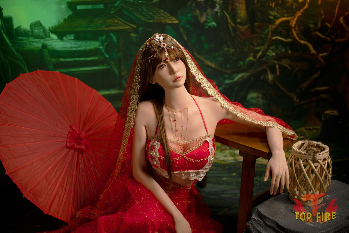 jing muñeca sexual (Top Fire Doll 170 cm E-cup T65 Silicona)