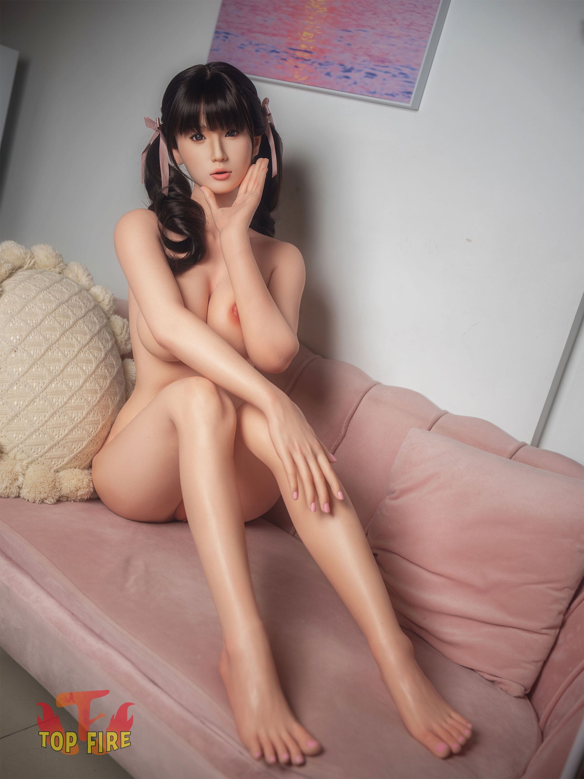 Esther muñeca sexual (Top Fire Doll 158 cm D-Kupa T29 Silicona)