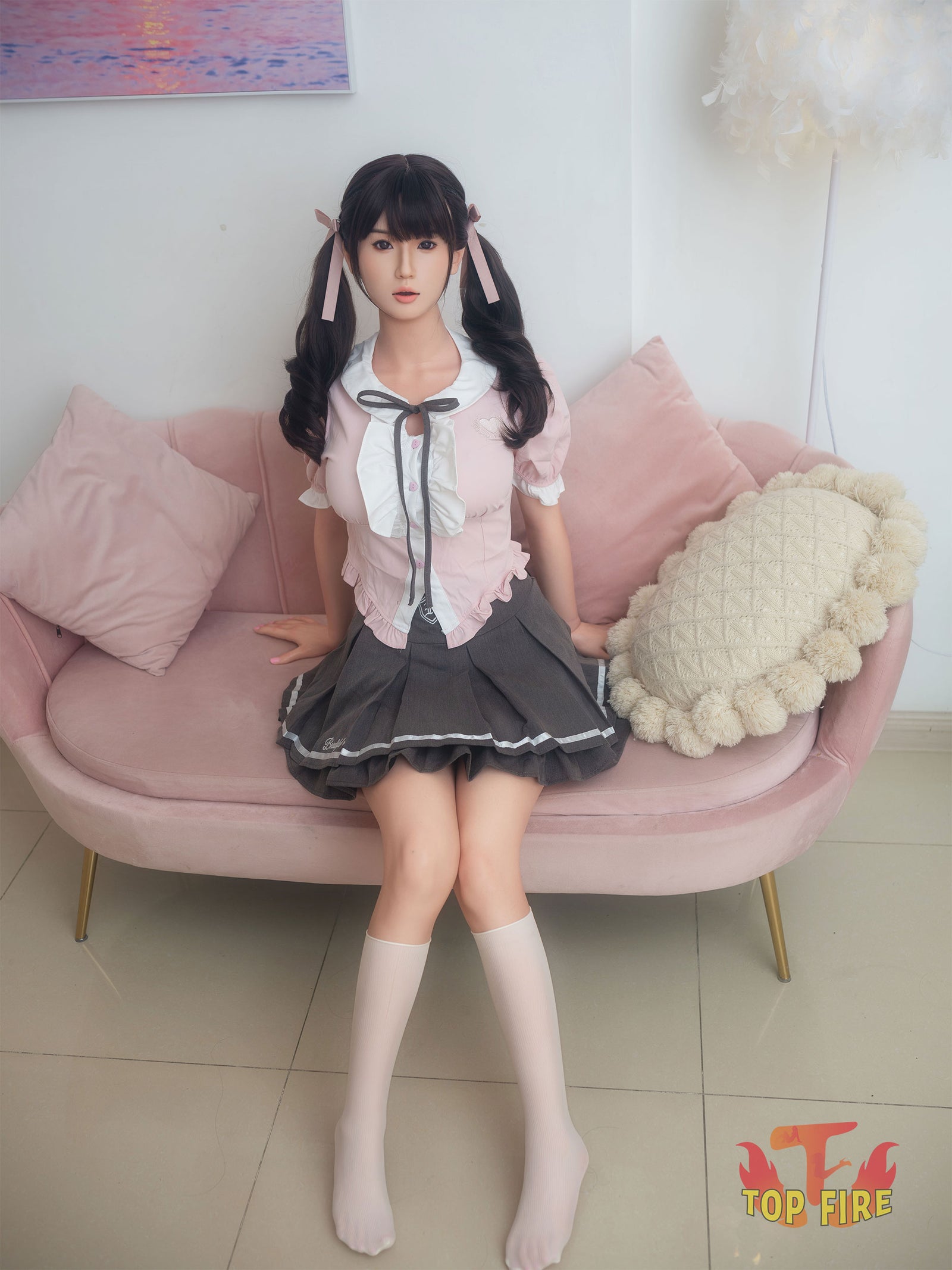 Ester muñeca sexual (Top Fire Doll 158cm D-cup T29 Silicona)