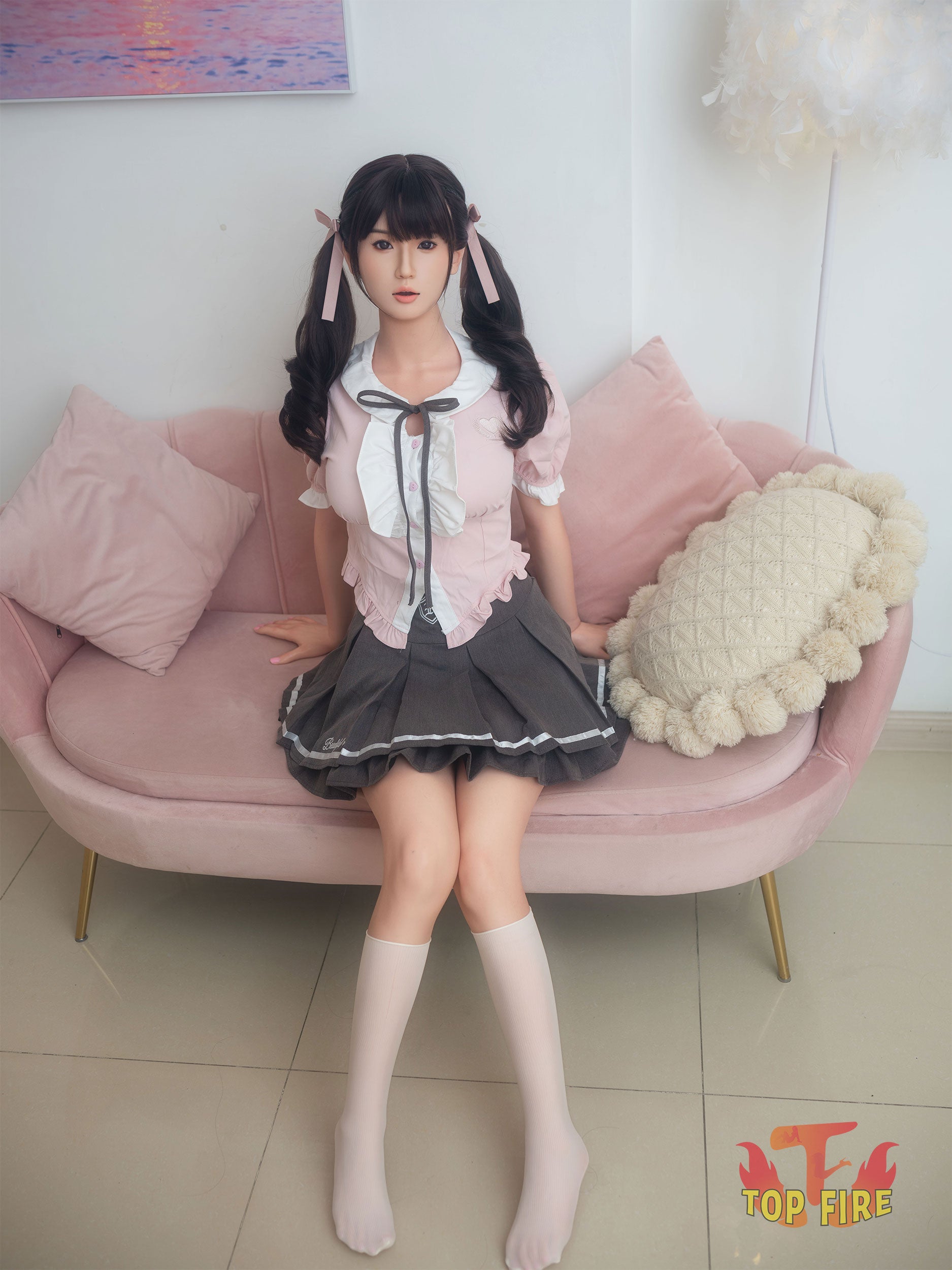 Esther muñeca sexual (Top Fire Doll 158 cm D-Kupa T29 Silicona)