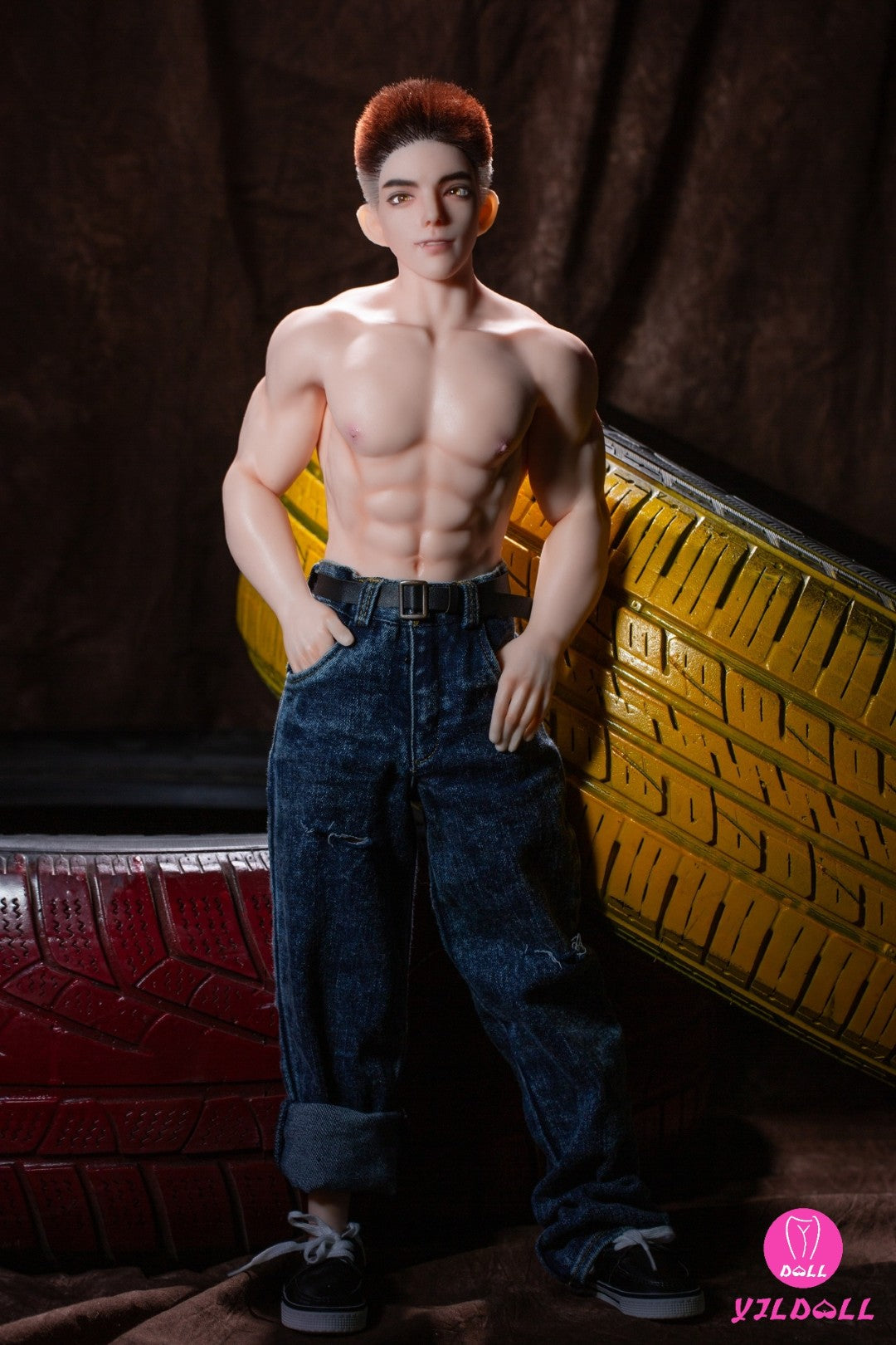 George hombre muñeca sexual (YJL Doll 62 cm MD017 Silicona)