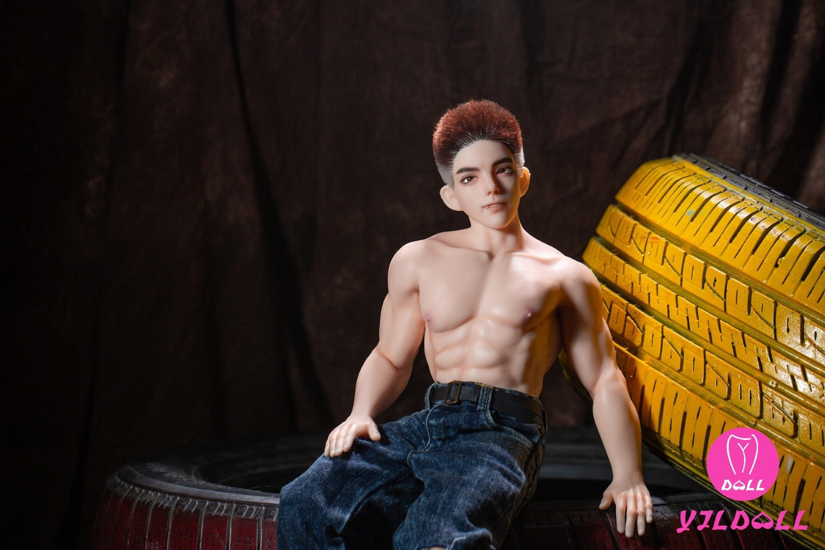 George hombre muñeca sexual (YJL Doll 62 cm MD017 Silicona)