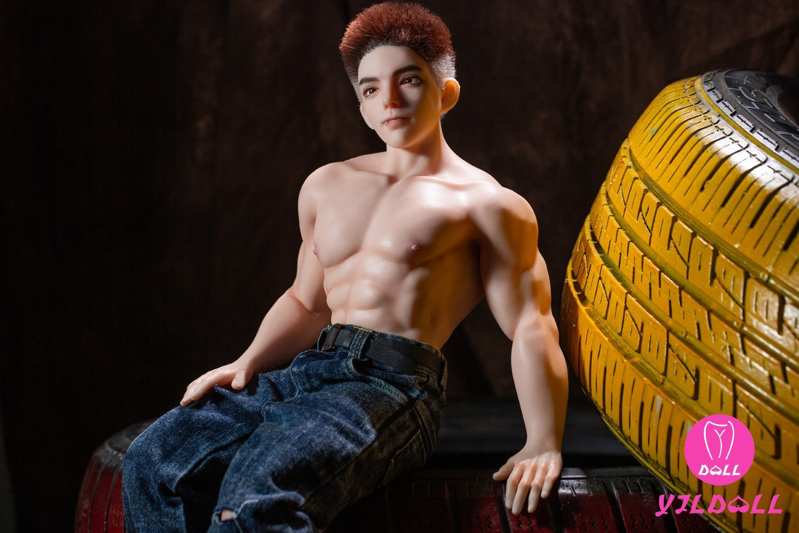 George hombre muñeca sexual (YJL Doll 62 cm MD017 Silicona)