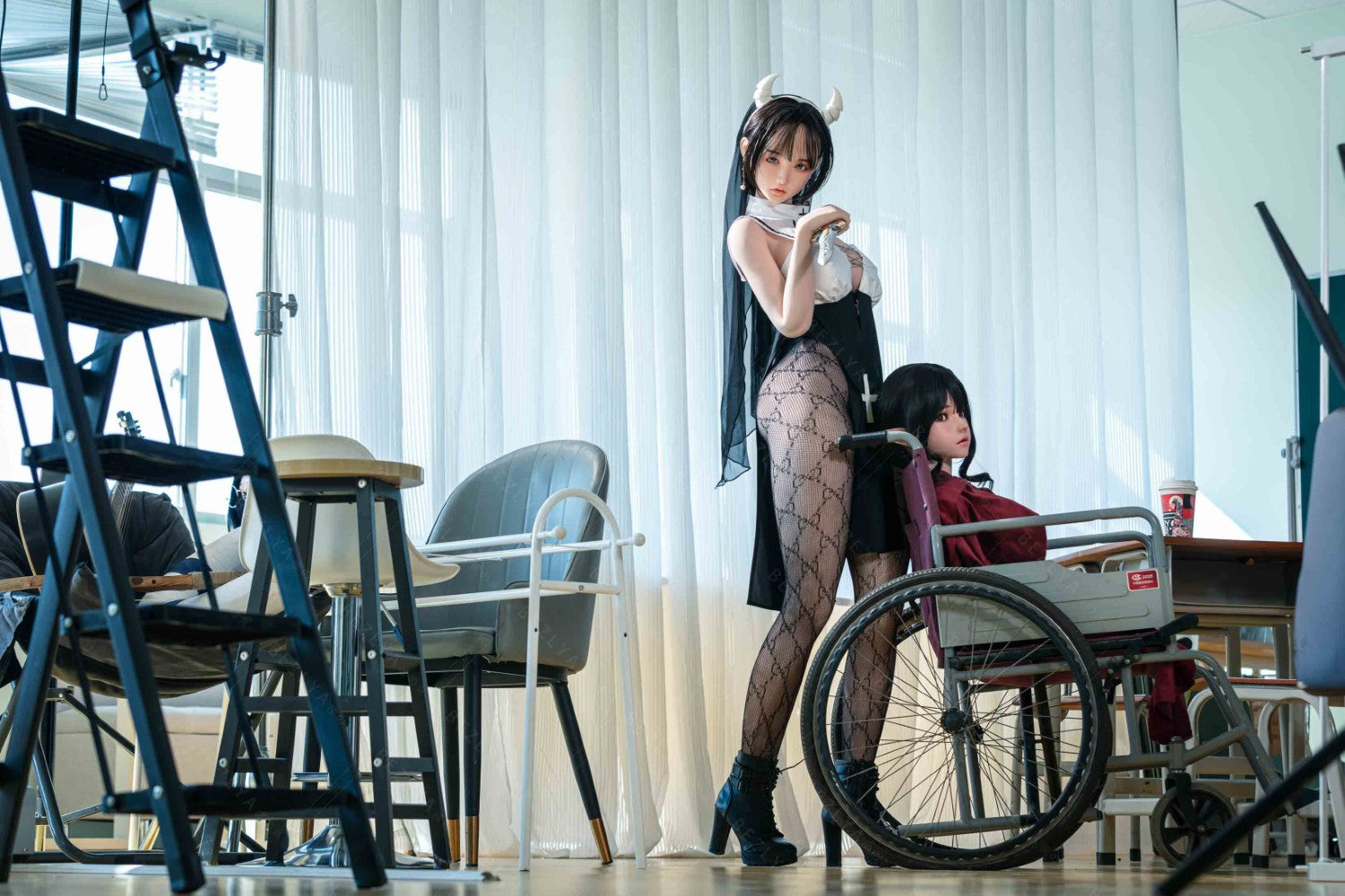 Vainilla muñeca sexual (Bezlya Doll Copa E de 155 cm (silicona 2,2 CF)