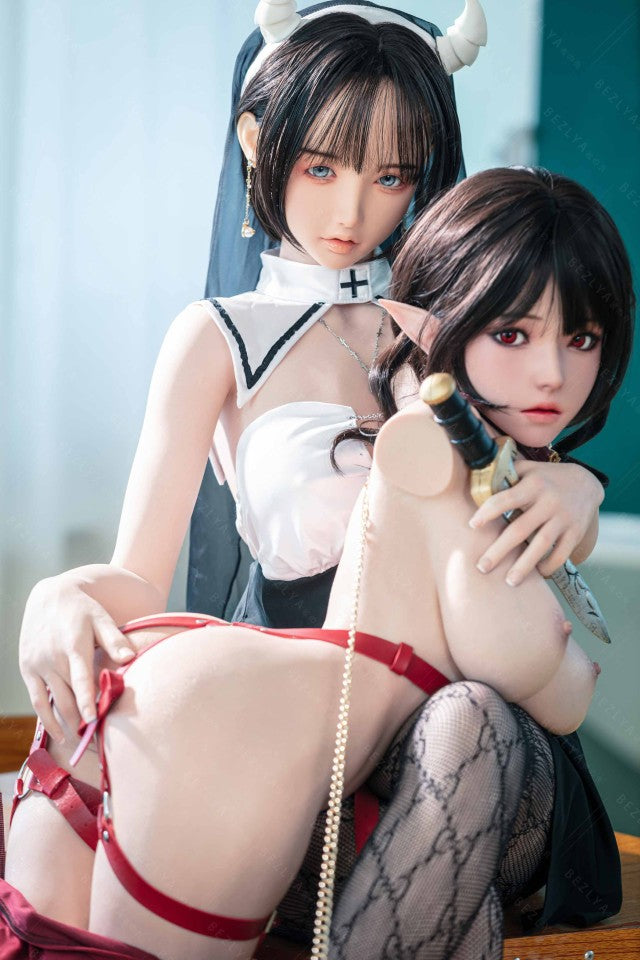 Vainilla muñeca sexual (Bezlya Doll Copa E de 155 cm (silicona 2,2 CF)