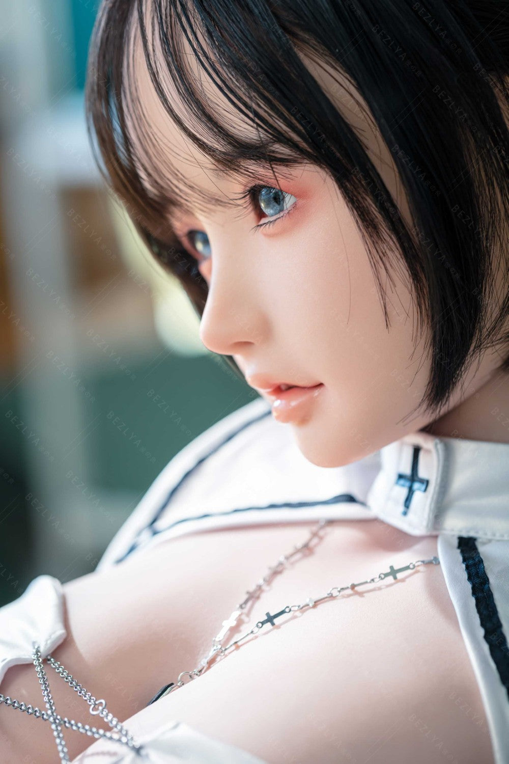 Vainilla muñeca sexual (Bezlya Doll Copa E de 155 cm (silicona 2,2 CF)