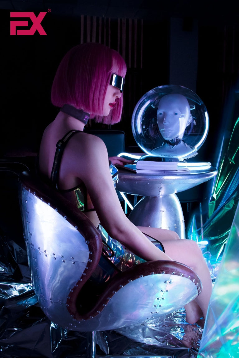 Boneca sexual Jie CyberPunk (EXDoll Copa B de 166cm #Exclone Silicone)
