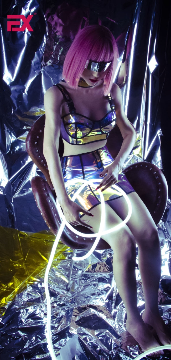 Boneca sexual Jie CyberPunk (EXDoll Copa B de 166cm #Exclone Silicone)