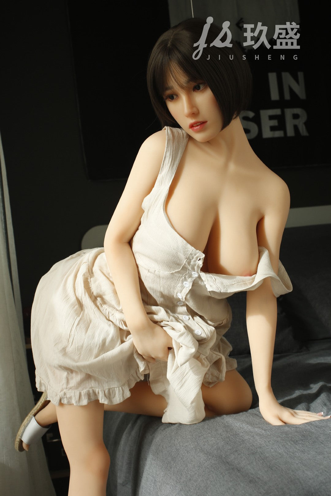 nicole muñeca sexual (Jiusheng 150 cm D-Cup #4 TPE+Silicona)