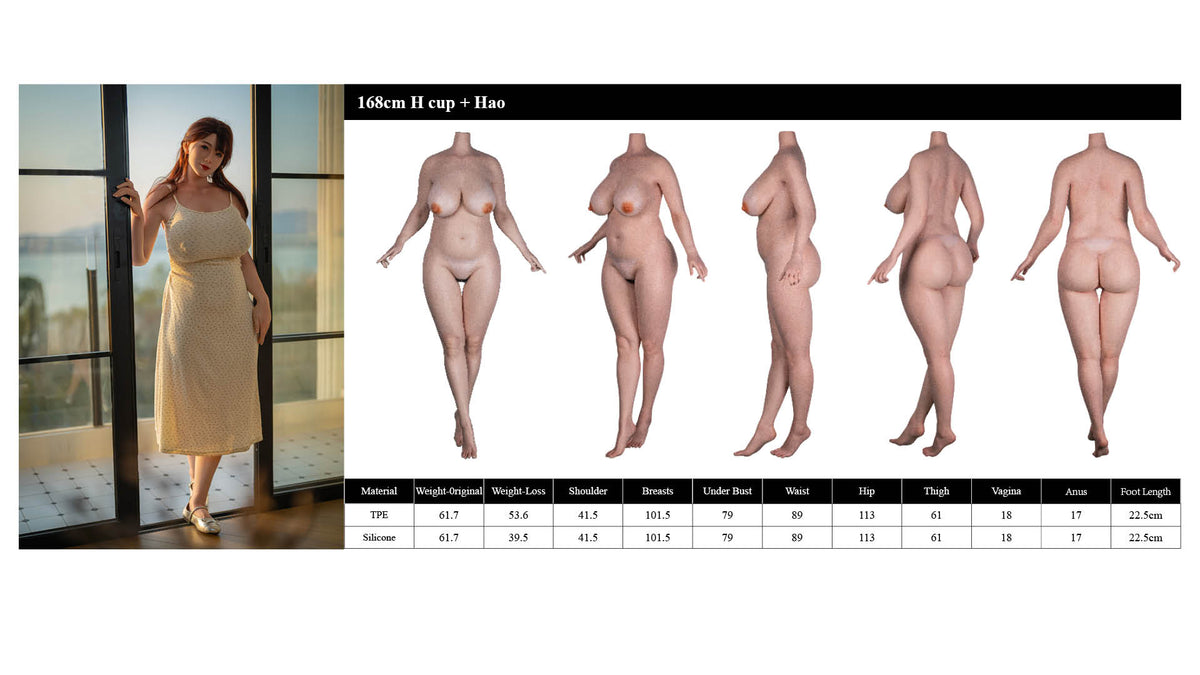 hao muñeca sexual (Starpery Copa H de 168 cm (TPE+Silicona)