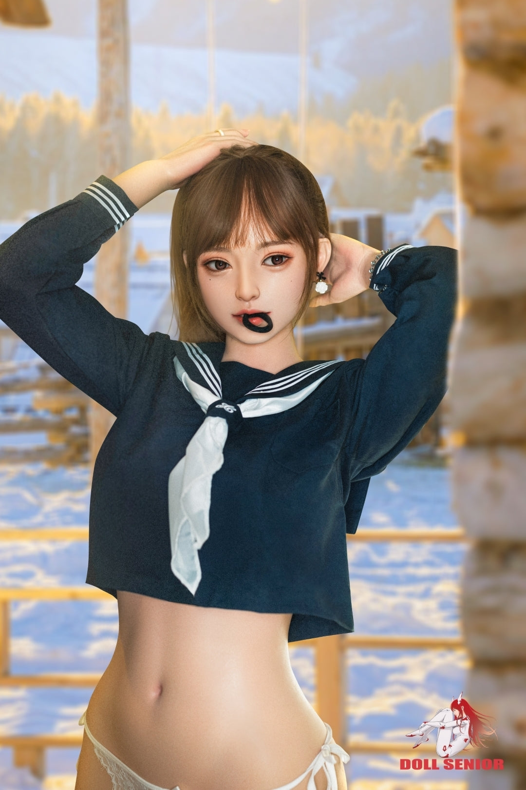 Boneca sexual Mengshu (boneca sênior 163 cm E-Cup # 12 silicone)