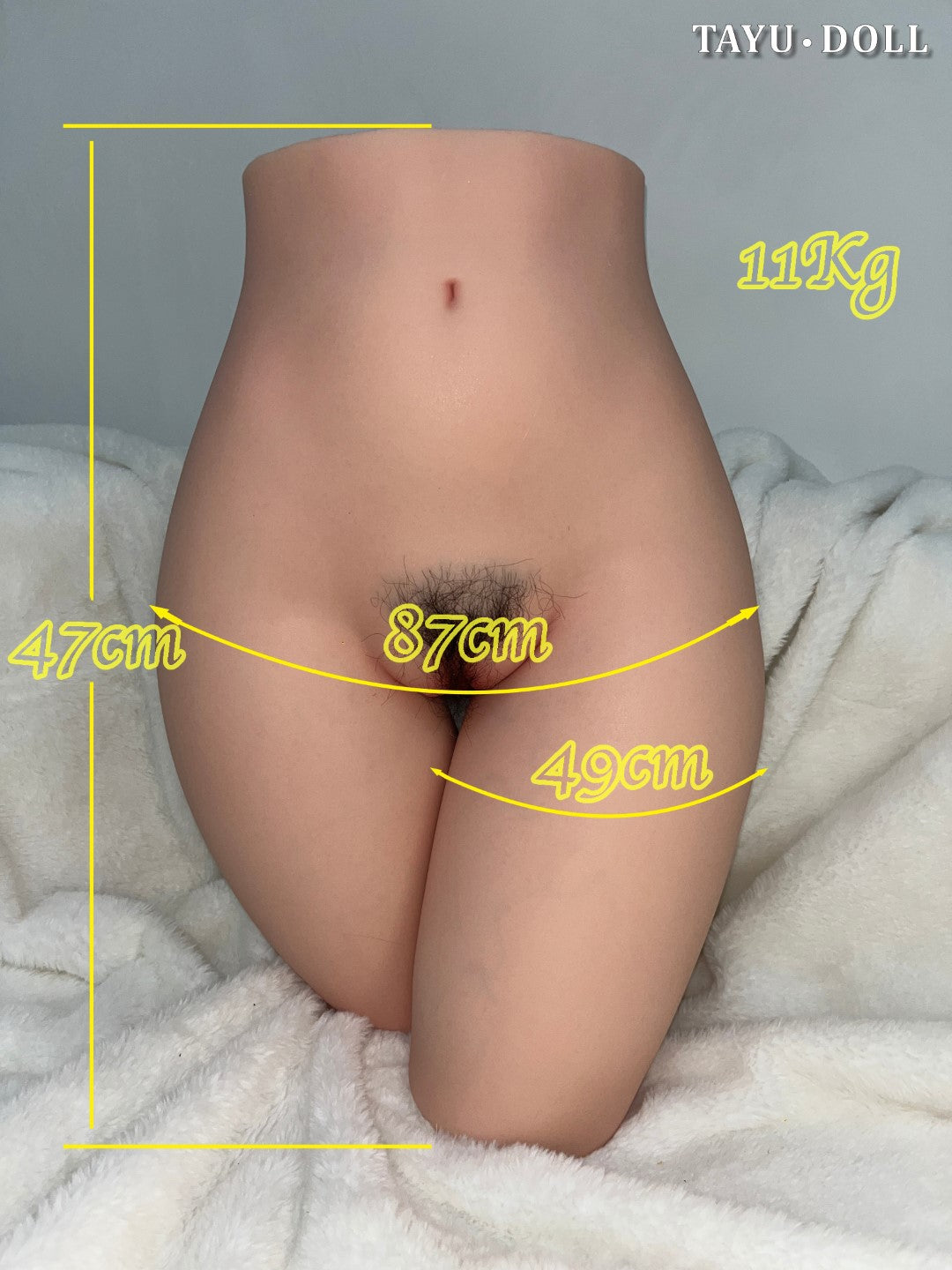 Parte inferior do corpo (Tayu-Doll Silicone de 47 cm)