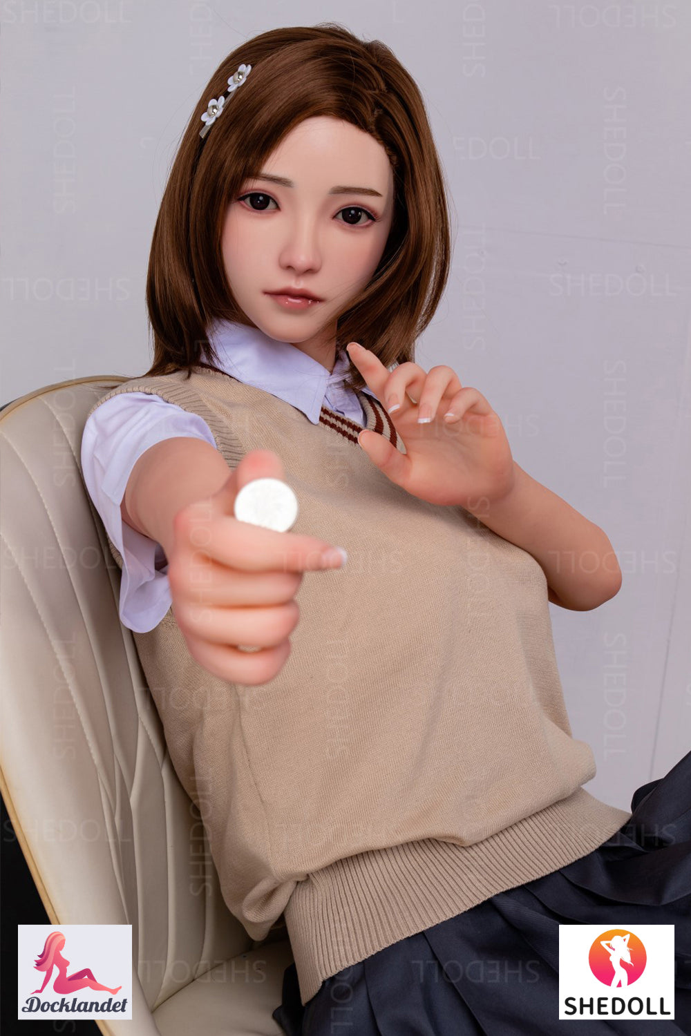 Rosa muñeca sexual (SHEDOLL Copa C de 158 cm #SH022 TPE+silicona)