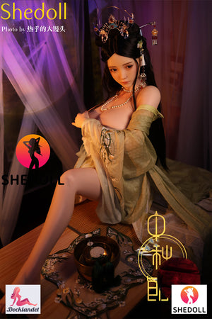 Boneca sexual de cal (SHEDOLL 163 cm H-kupa #sh132 silicone)