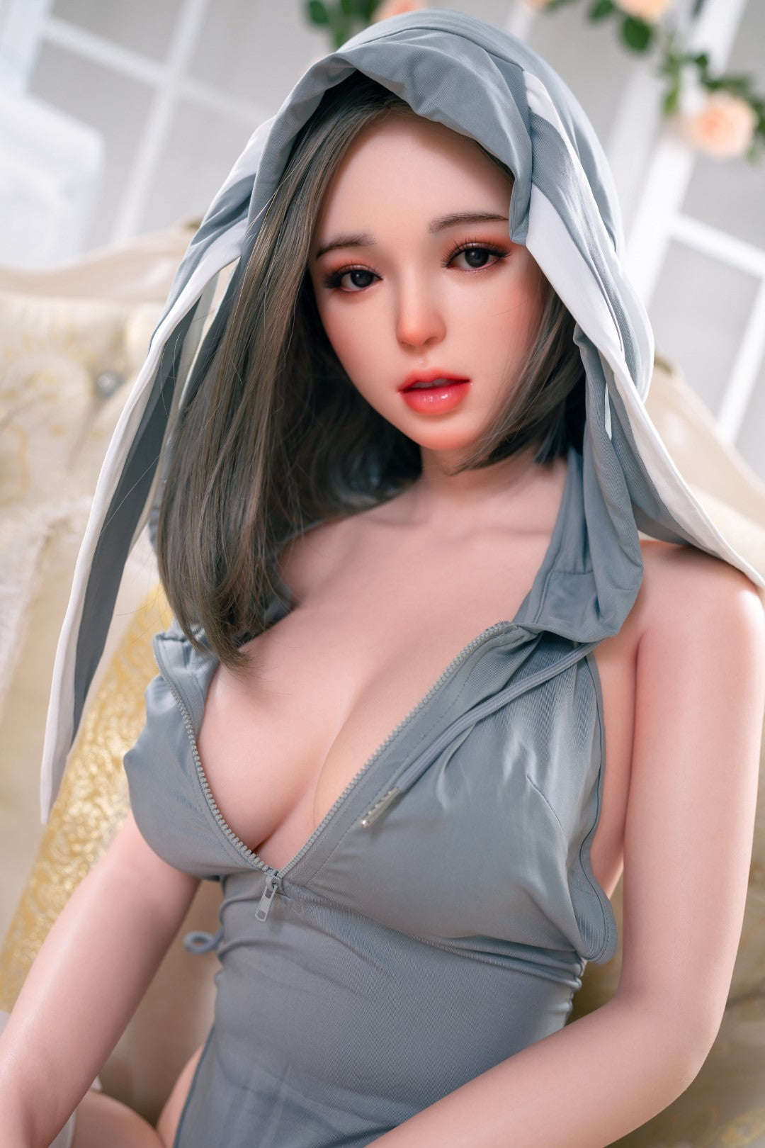 Boneca sexual Qing-Zhi (Tayu-Doll Copo D de 148cm ZC-8# Silicone)