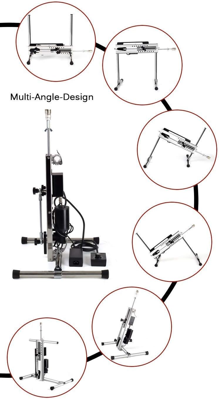 Máquina de sexo profissional com velocidade ajustável e controle duplo - motor 120W