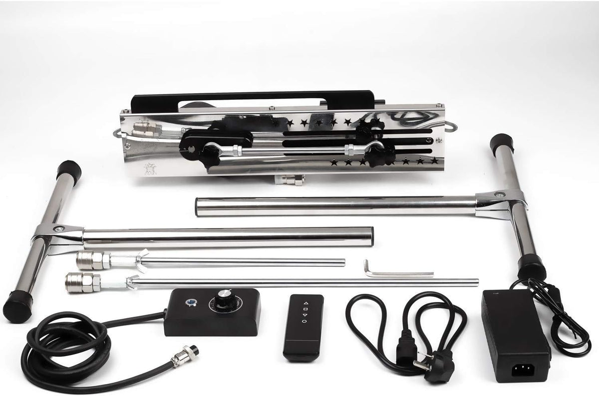 Máquina de sexo profissional com velocidade ajustável e controle duplo - motor 120W