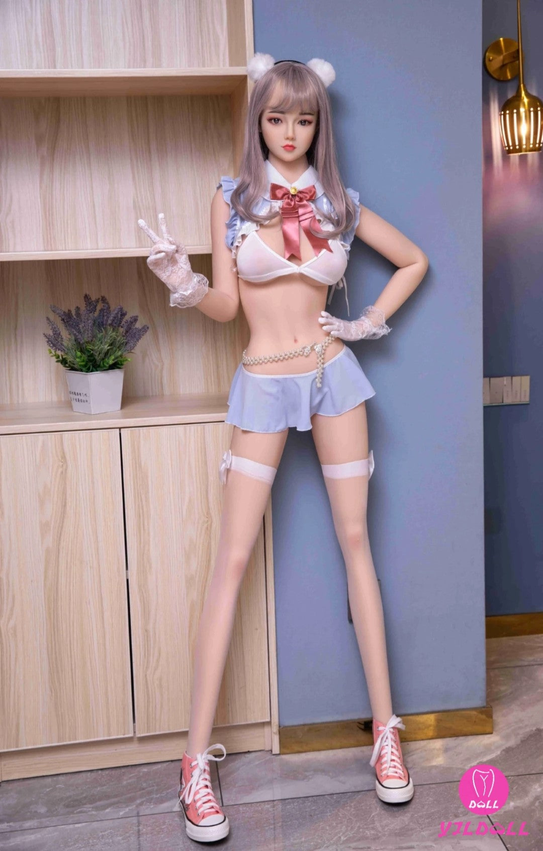 Real muñeca sexual (YJL Doll Copa D de 148 cm #288 TPE+silicona)