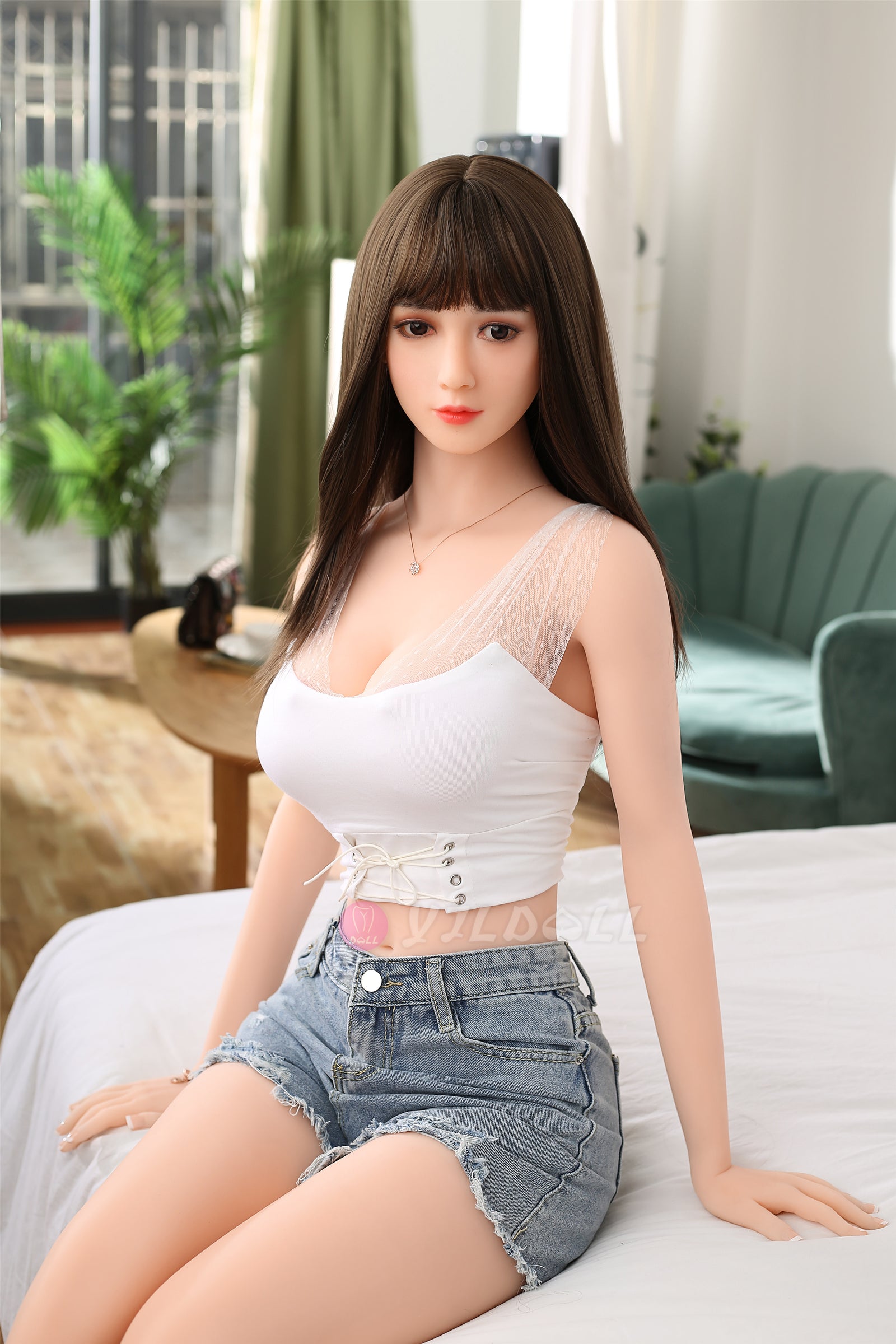 Wu Lan muñeca sexual (YJL Doll Copa D de 170 cm #805 TPE+silicona)