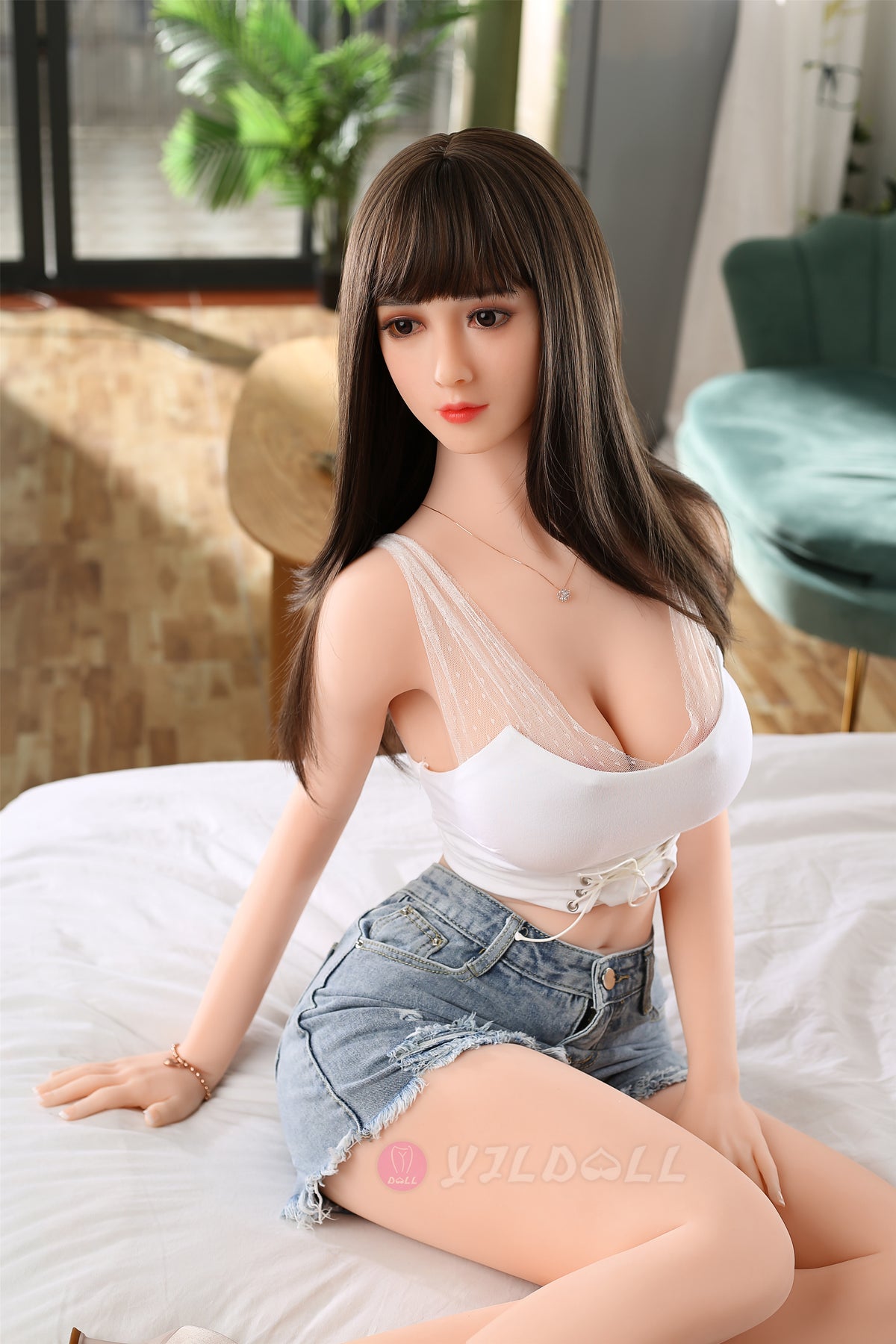 Wu Lan muñeca sexual (YJL Doll Copa D de 170 cm #805 TPE+silicona)