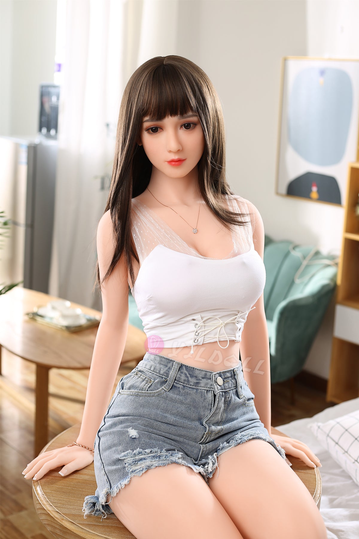 Wu Lan muñeca sexual (YJL Doll Copa D de 170 cm #805 TPE+silicona)