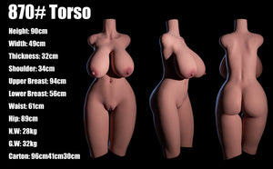 Boneca sexual do tronco berbere (Climax Doll Classic 90cm l-kupa tpe)