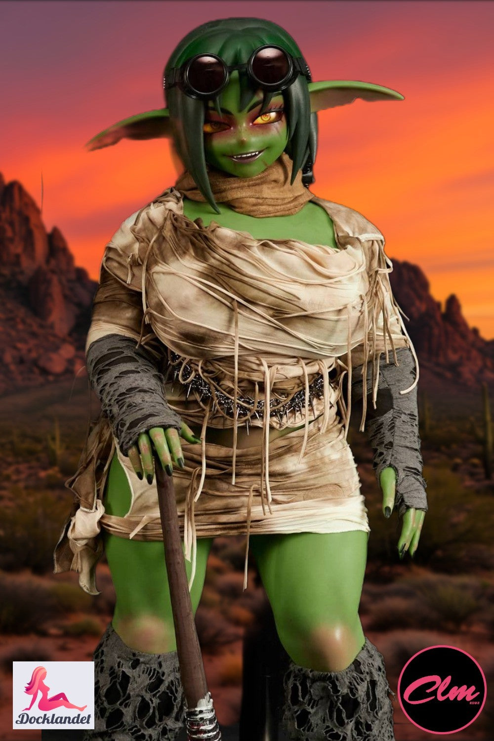 Barza is a 120 cm tall orc sex doll from the brand Climax Doll. The body and appearance are based on their popular smaller orc doll Zarga. This is a truly unique doll and a must for those of you who are a fan of orcs or goblins. This doll's appearance can of course be modified as desired (no extra cost). We have previously received orders for both brown and blue versions of this charming orc!