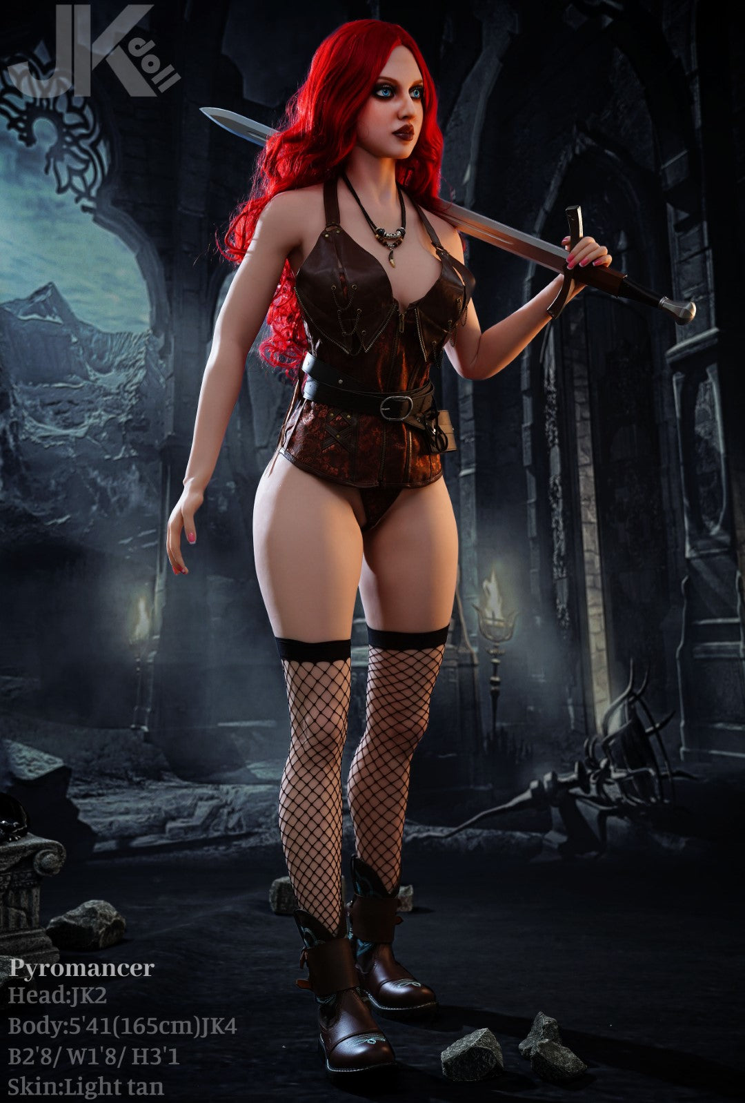 Boneca sexual piromante (JK-Doll Copa D de 165cm JK2 TPE)