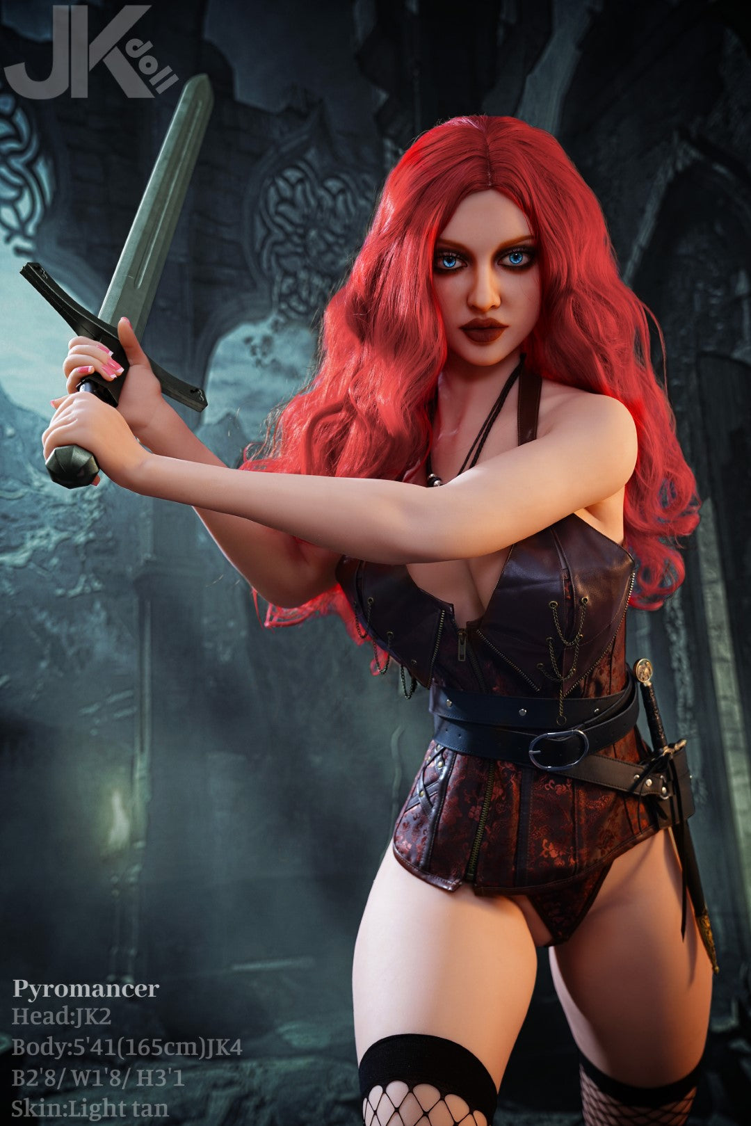 Boneca sexual piromante (JK-Doll Copa D de 165cm JK2 TPE)