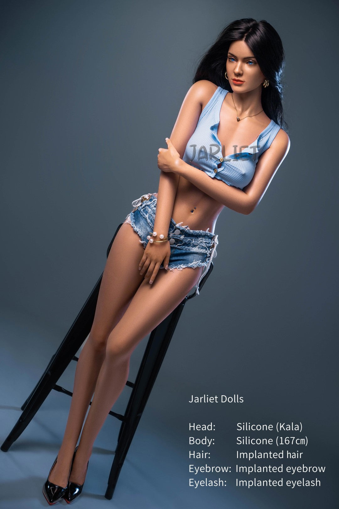 Boneca Sexual Careca (Jarliet Silicone de copa B de 167 cm)