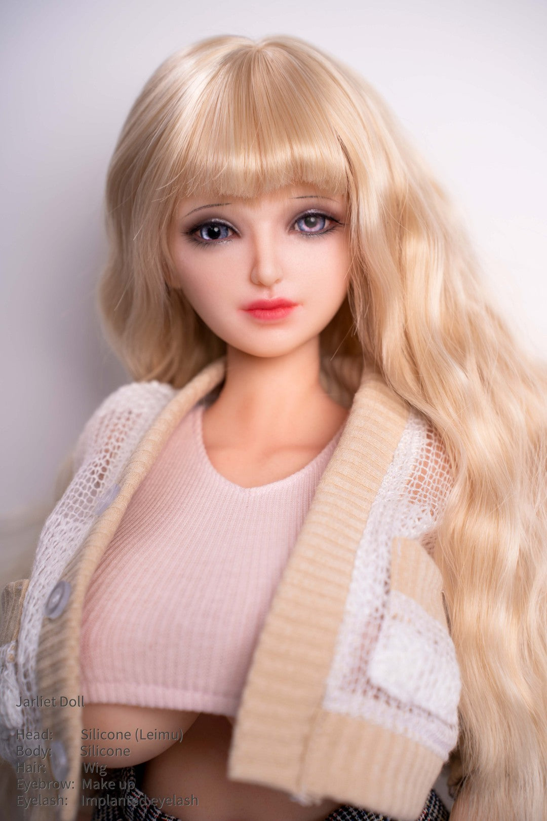 Boneca sexual de Leimu (Jarliet 60 cm de silicone e xícara)