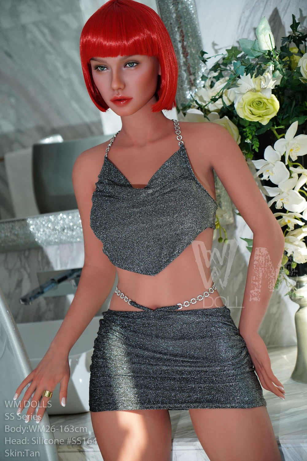 tess muñeca sexual (WM-Doll Copa D de 163 cm #SS164 TPE+silicona)