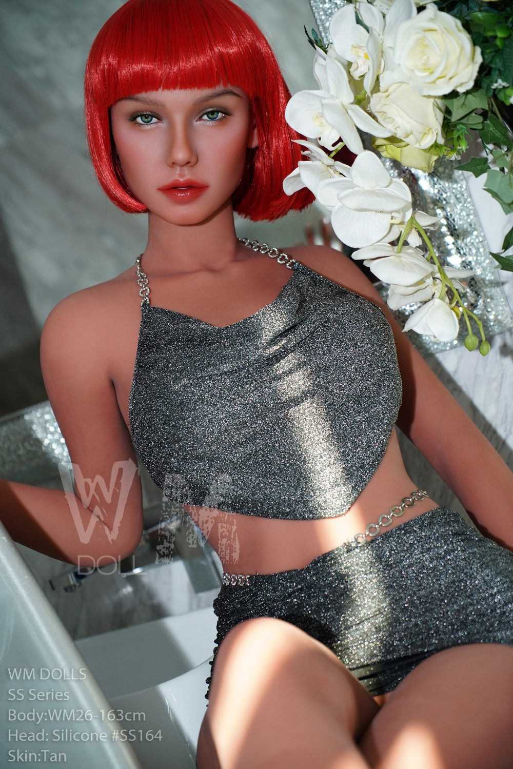 tess muñeca sexual (WM-Doll Copa D de 163 cm #SS164 TPE+silicona)