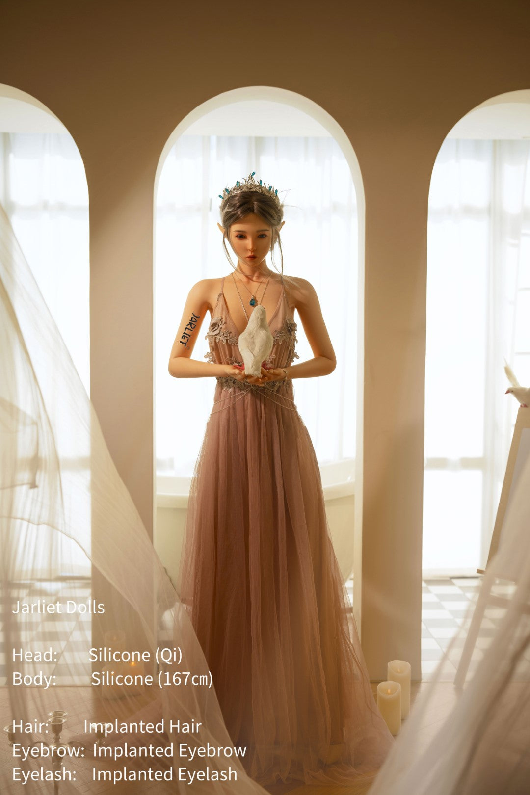 chi muñeca sexual (Jarliet 167 cm copa B de silicona)