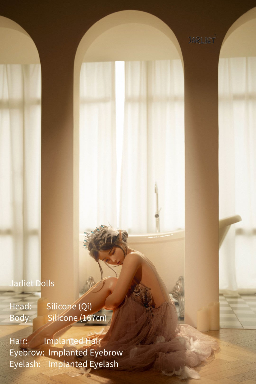 chi muñeca sexual (Jarliet 167 cm copa B de silicona)