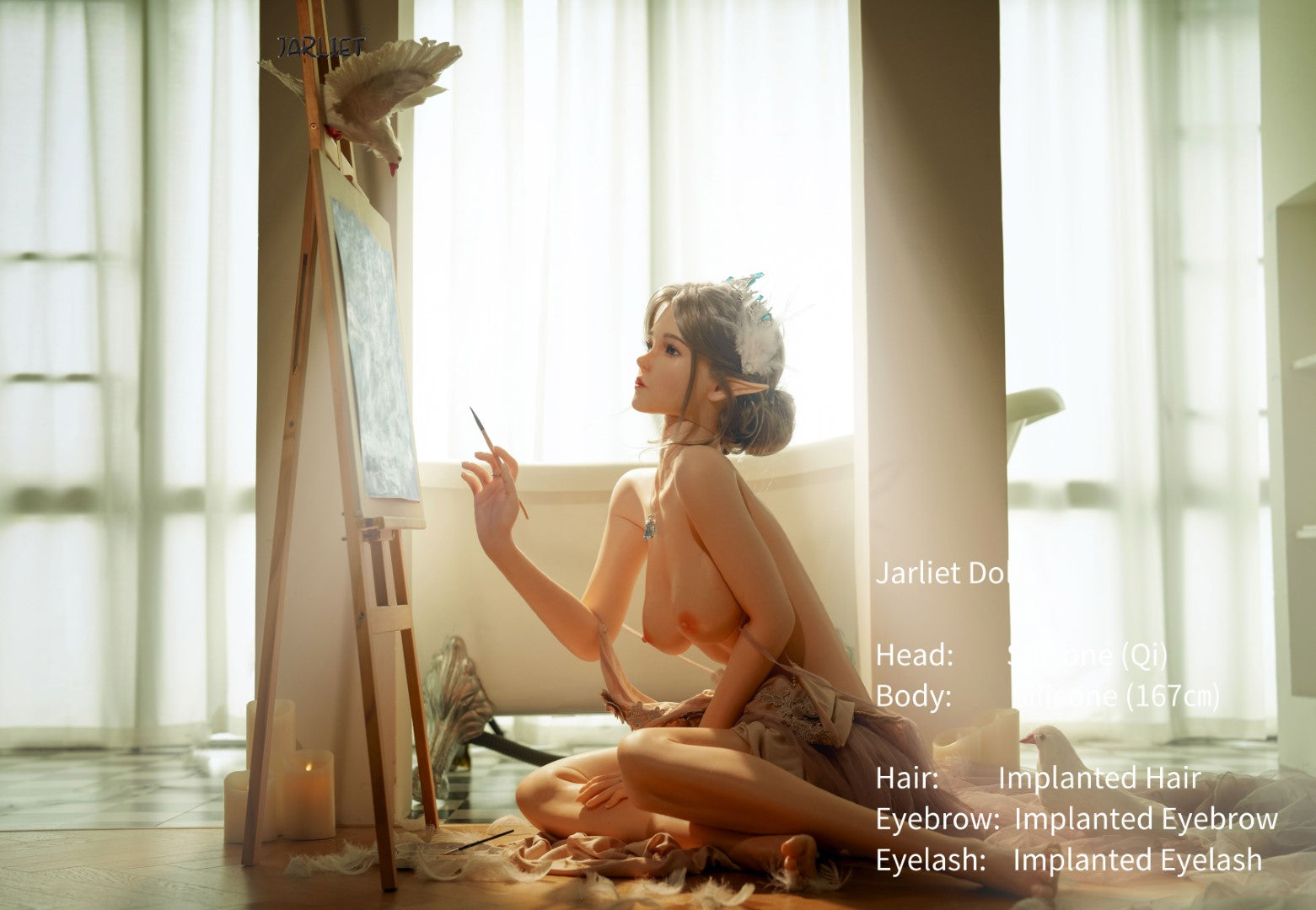chi muñeca sexual (Jarliet 167 cm copa B de silicona)