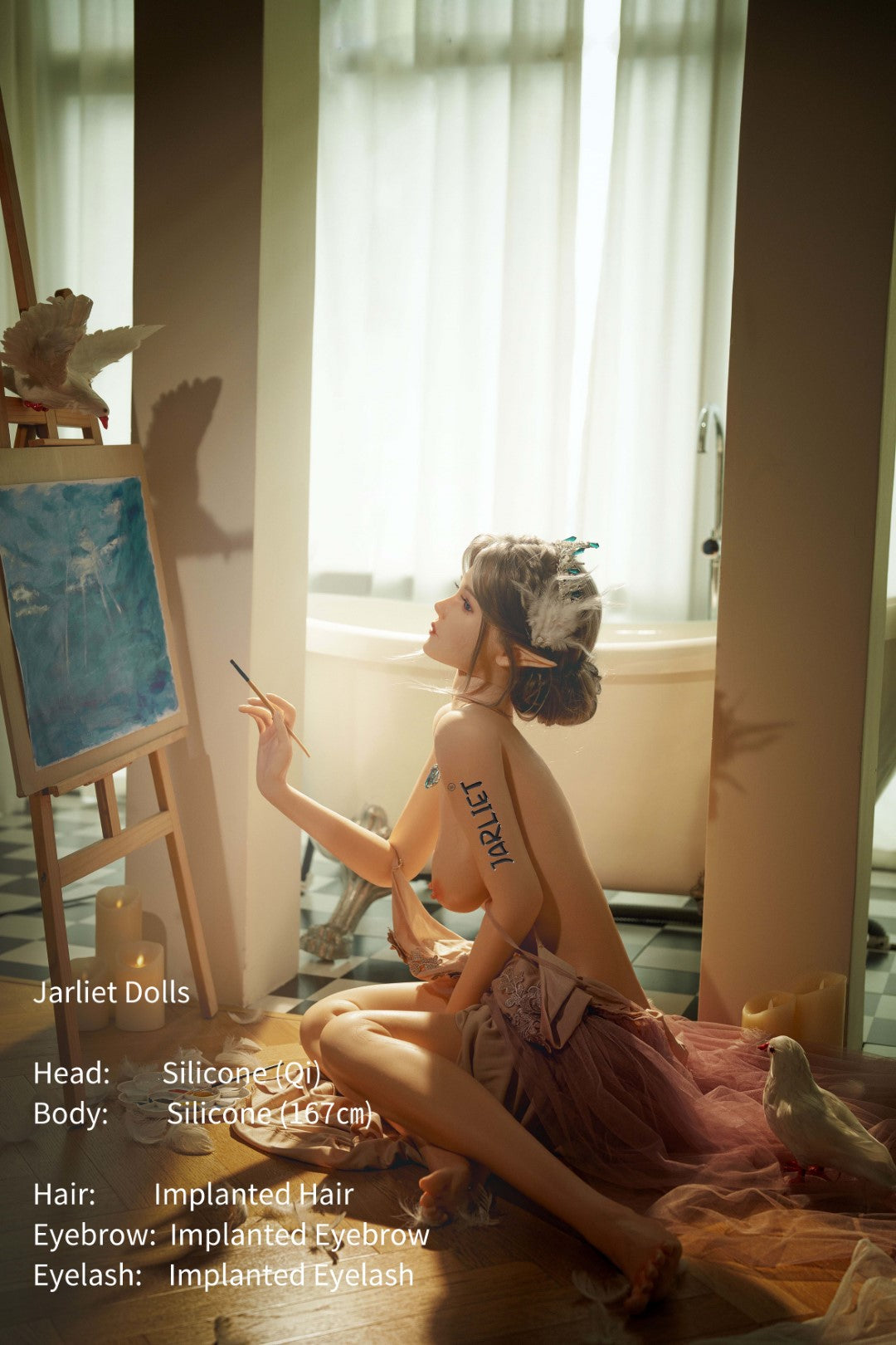 chi muñeca sexual (Jarliet 167 cm copa B de silicona)
