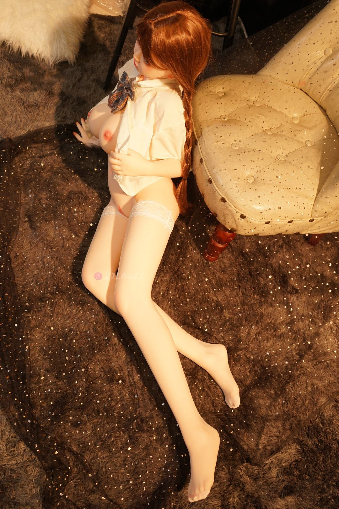 Boneca sexual umi (YJL Doll 132 cm de cup #beir silicone)