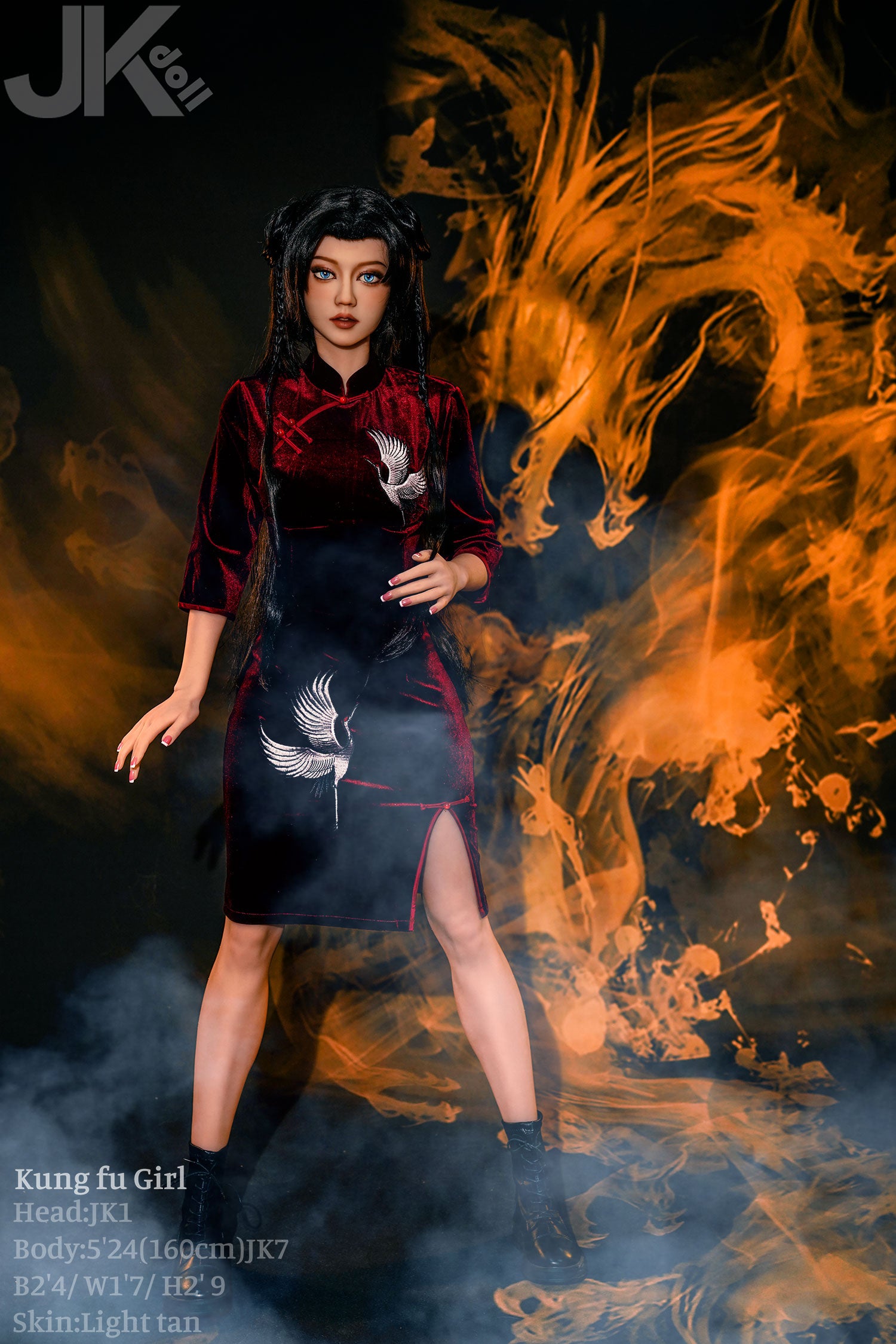 Chica Ku fung muñeca sexual (JK-Doll Copa D de 160 cm JK1 TPE)