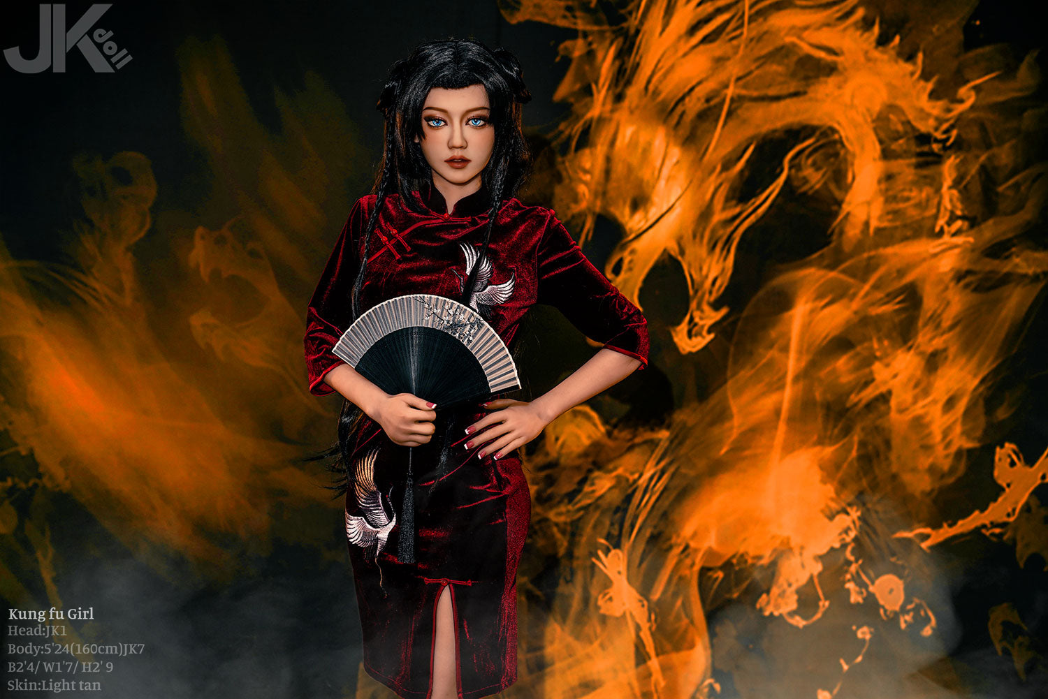 Chica Ku fung muñeca sexual (JK-Doll Copa D de 160 cm JK1 TPE)