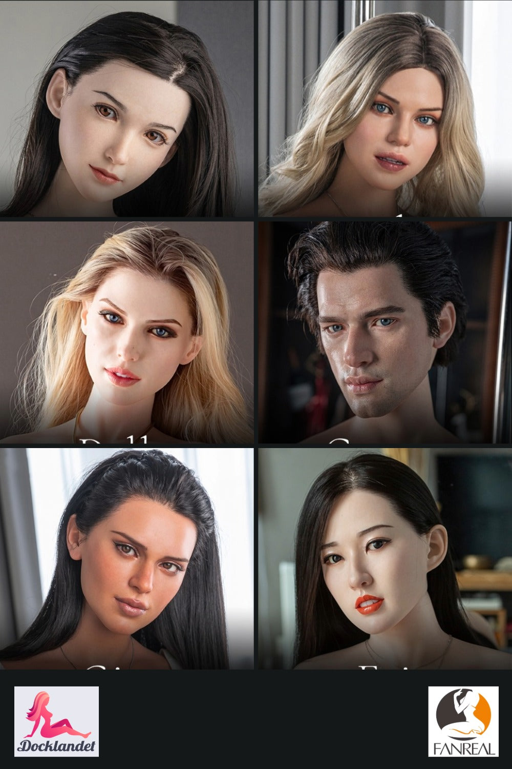 Cabeça extra (Boneca Fanreal Silicone Original)