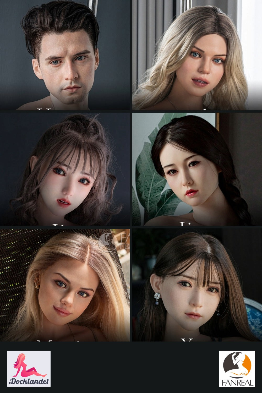 Cabeça extra (Boneca Fanreal Silicone Original)